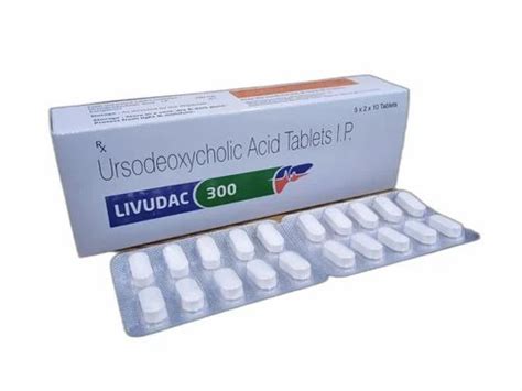 LIVUDAC 300 Ursodeoxycholic Acid Tablets I P Packaging Type Blister