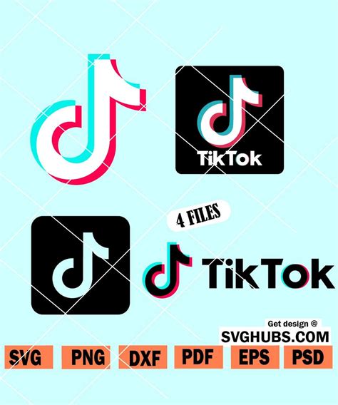 Tik tok SVG bundle, Tik tok logo SVG bundle, Tiktok Logo SVG, Tiktok SVG