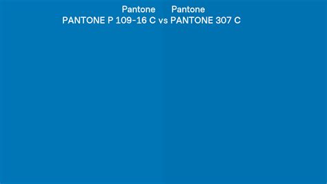 Pantone P 109 16 C Vs Pantone 307 C Side By Side Comparison