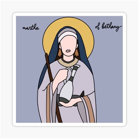 Saint Martha Of Bethany Sticker For Sale By Katemumey Redbubble