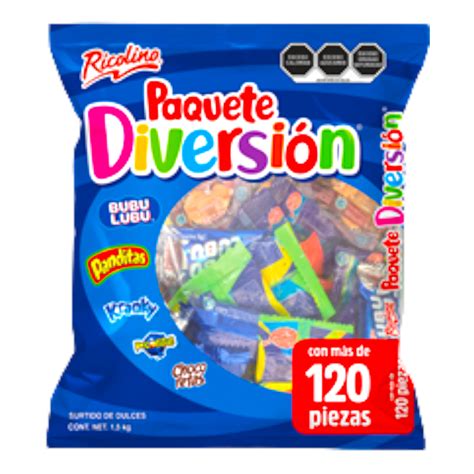 Ricolino PAQUETE DIVERSION 6 1 5Kg H S Comercial Mayorista De Dulces