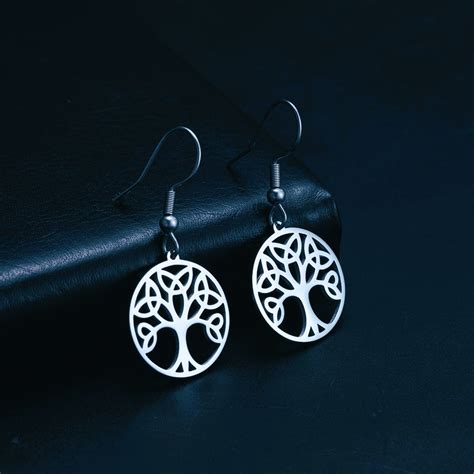 Boucles D Oreilles Pendentifs Arbre De Vie