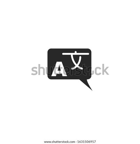 Translation Icon Vector Sign Isolated Graphic Stock Vector Royalty