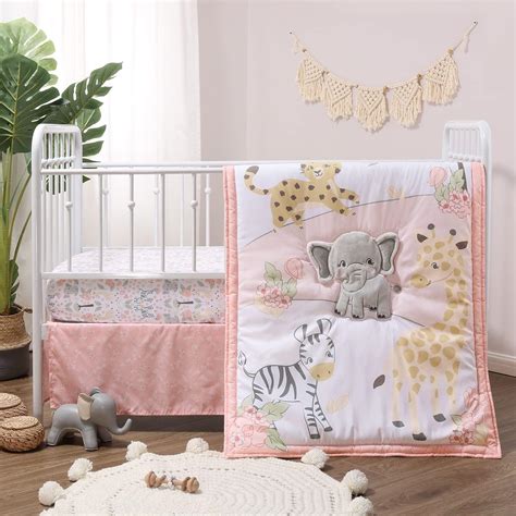 The Peanutshell Juego de ropa de cama de cuna para niñas Sueños más