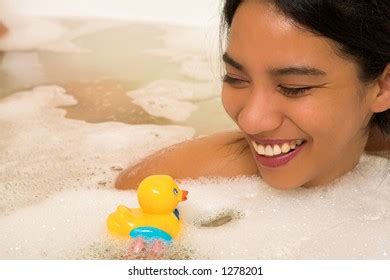 Nude Woman Bath Copy Space Stock Photo 1278201 Shutterstock