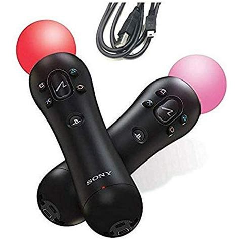 PlayStation 4, PlayStation VR Move Motion Controllers - Two Pack (Bulk Packaging) (Refurbished ...