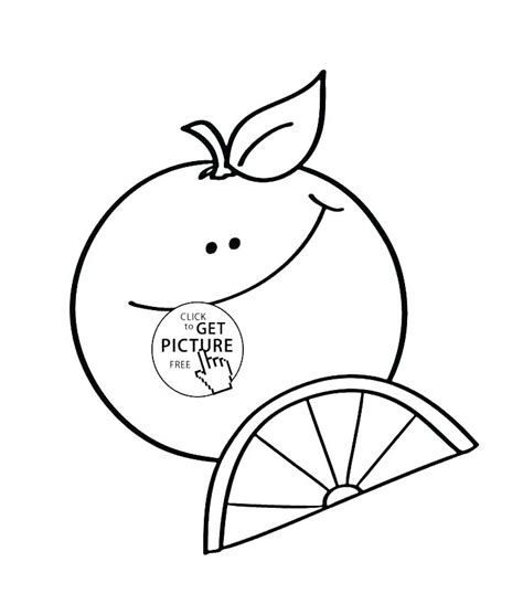 Orange Juice Coloring Page At Free Printable