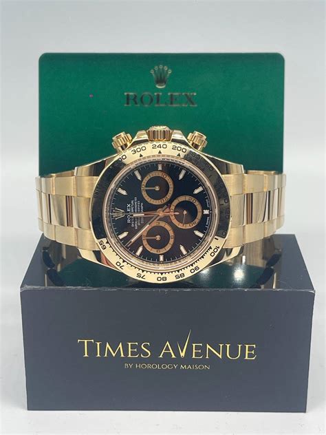 Brand New 2024 Feb Rolex Daytona Yellow Gold 126508 “Black” | Times ...