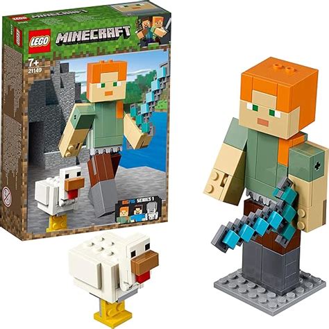 Lego Minecraft Alex Big Figure With Chicken 21149 Playset Toy Au Toys And Games