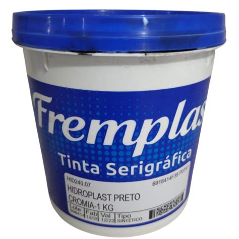 Tinta Hidroplast Cromia Preto Kg Fremplast Silk