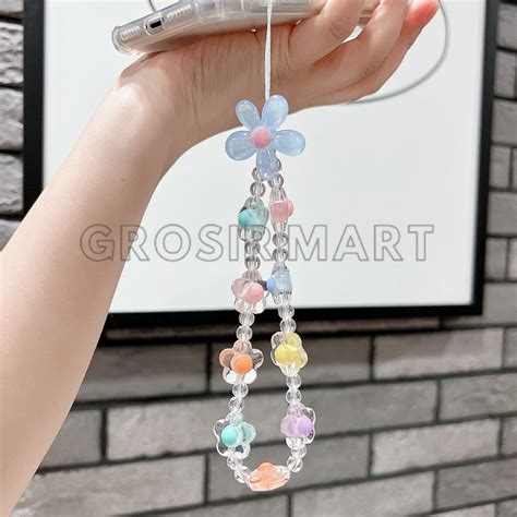 Jual Phone Straps Hp Gantungan Hp Gelang Hp Korean Chain Bead Pelindung