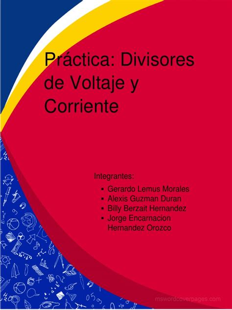 Práctica Divisores De Voltaje Y Corriente Pdf Resistencia Eléctrica