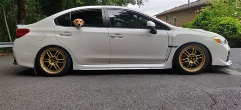 Anyone Rocking Enkei Rpf In The Sbc Colour On A White Subie Wrx