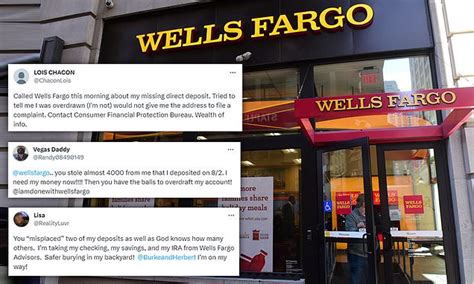 Wells Fargo Customers Say Direct Deposits Went Missing From Their