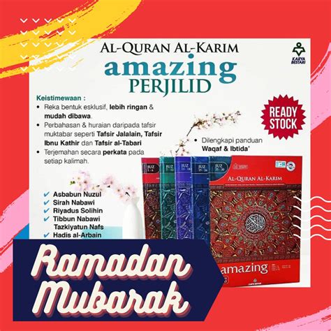 New Al Quran Amazing Per Jilid A Size Non Tagging Karya Bestari