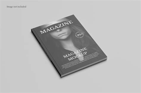 Premium Psd Clean Cover A4 Magazine Mockup