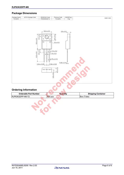 Original N Channel Igbt Rjp K K To F New Renesas Pdf