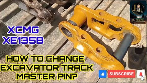 Excavator Track Master Pin Track Chain Link Trackpad Youtube