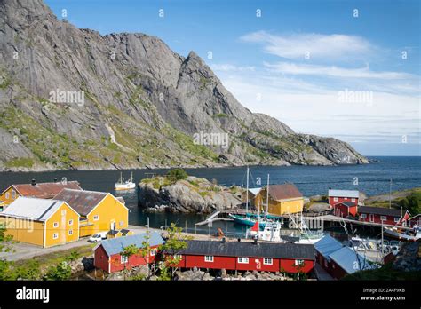 Traditional Buildings In The Fishing Village Of Nusfjord Flakstadoya