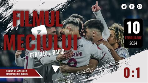 CFR Cluj RAPID 0 1 Filmuljocului 25 YouTube