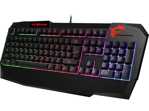 MSI Interceptor DS4200 RGB LED Backlit Membrane Gaming Keyboard Wootware