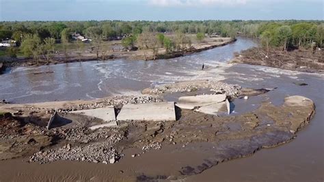 Sanford Lake Dam Flood Damage Youtube