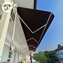 Jual Kanopi Retractable Awning Gulung Atap Tutup Buka Otomatis