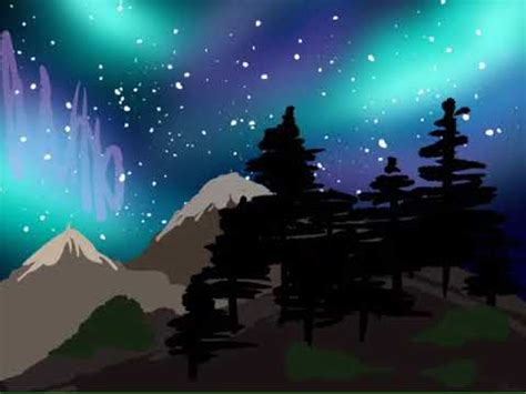 Northern Lights Speedpaint YouTube