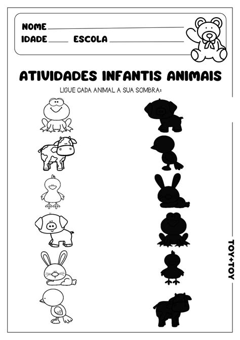 Atividades Infantis Animais Toy Toy