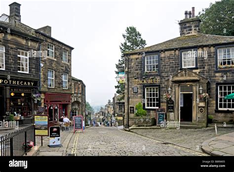 Howarth home of the Bronte sisters Stock Photo, Royalty Free Image ...