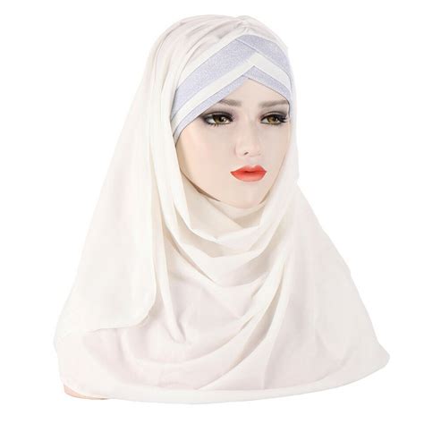 Women Hijab Amira Scarf Shawl Ramadan Instant Turban Wrap Muslim