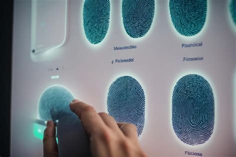 Premium Photo Fingerprint Biometric Digital Scan Technology