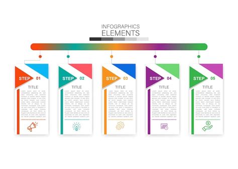 Premium Vector Colorful Infographic Steps 6 Flat Design Premium Vector