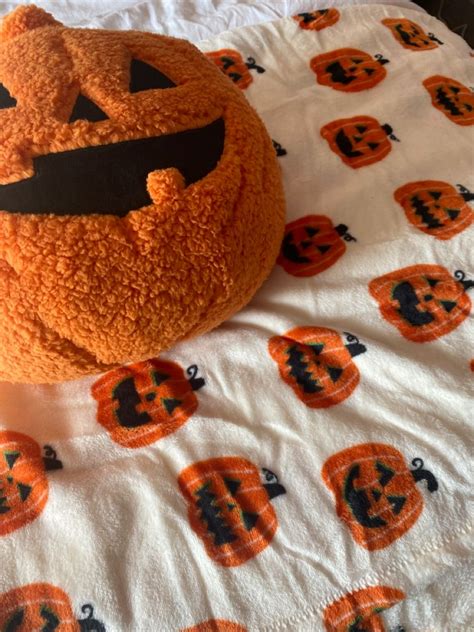 Target Sherpa Pumpkin Pillow And Soft Blanket Casa Halloween Target