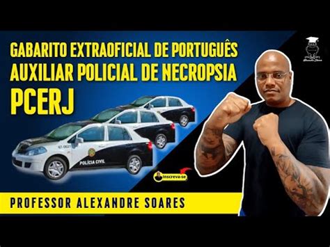 Gabarito PORTUGUÊS PCERJ 2022 Extraoficial Auxiliar Policial de