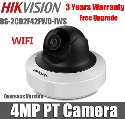 Hikvision 4MP Wifi IP Camera WDR Mini PT Network Camera DS 2CD2F42FWD