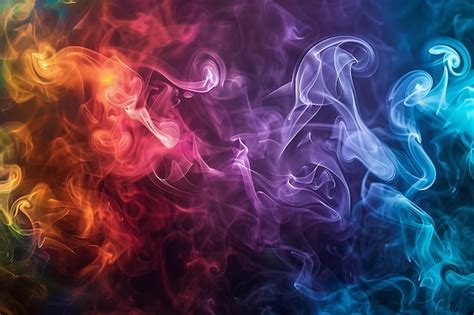 Premium Photo | Colorful smoke background colorful smoke colorful color ...