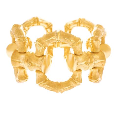 Gucci Gold Bamboo Bracelet 2 For Sale On 1stdibs