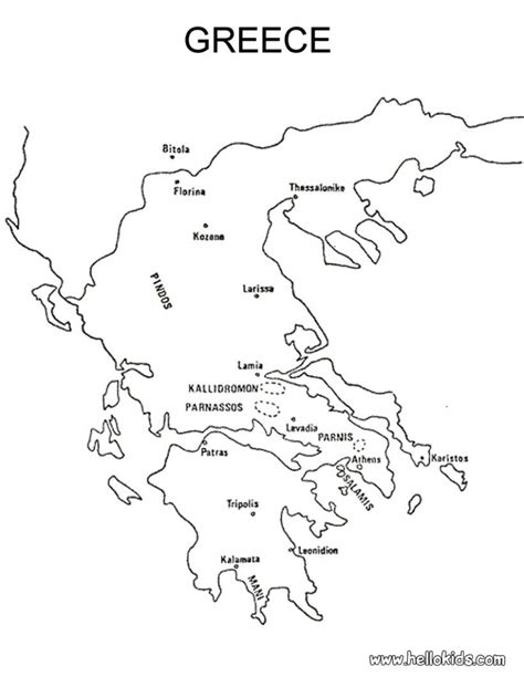 Printable Blank Map Of Greece Printableblank Net