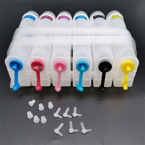 Continuous Ink Supply System CISS Outer Ink Tank DIY Refill Kit Tools 6