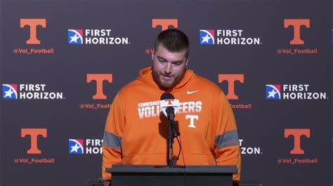 Cooper Mays Talks Vols Open Week Tennessee Football Youtube