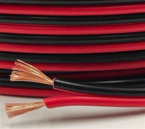 Red And Black Ofc Pure Copper Pvc Twin Flat 2cx15mm Speaker Cable