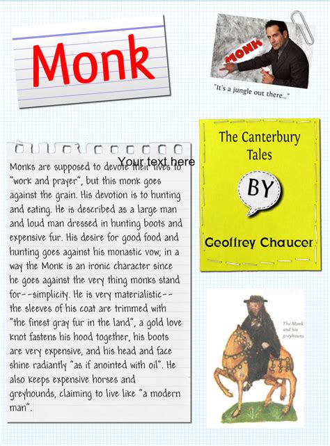 👍 Character of monk in canterbury tales. SparkNotes: The Canterbury ...