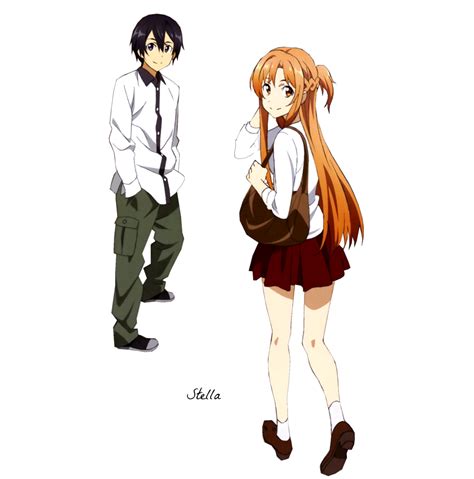 Kirito E Asuna Render 4 By Stella1994x On Deviantart