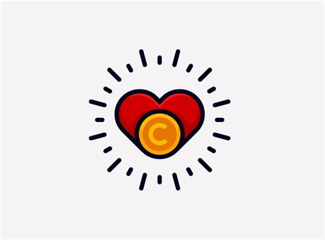 Love Coin Logo By Vyraz On Dribbble