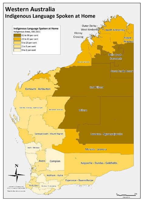 Indigenous Language Map Of Australia