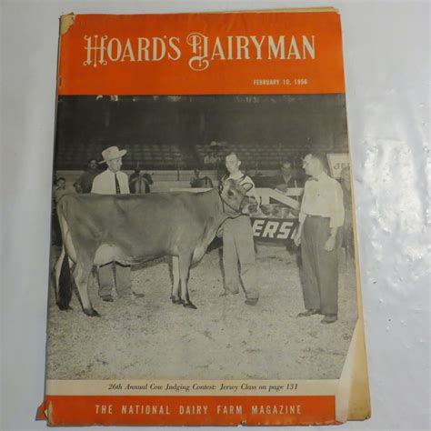 Vintage Hoard S Dairyman Magazine February National Dairy Farm N