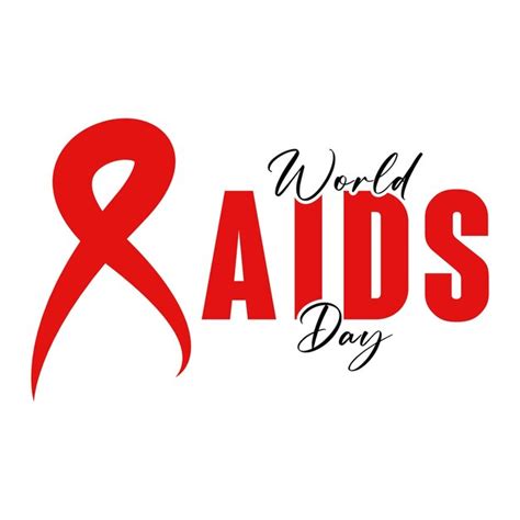 Premium Vector World Aids Day With Ribbon Poster Design Vector