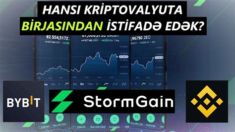 Hans Kripto Pul Birjas Borsa Daha Yax D R Binance Bybit Stormgain