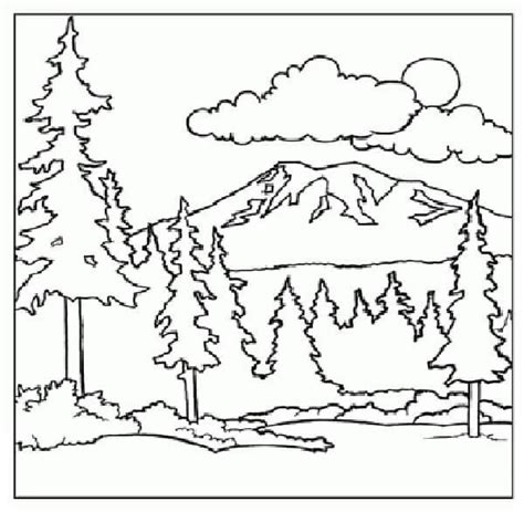 Dibujos De Paisajes Para Colorear E Imprimir Gratis Dibujo De Paisaje